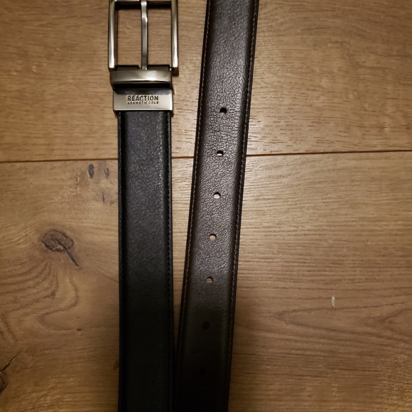 REACTION by KENNETH COLE Dark BRWN & BLK Reversable Belt XL 51.5" L NEW-WOT - Picture 4 of 6